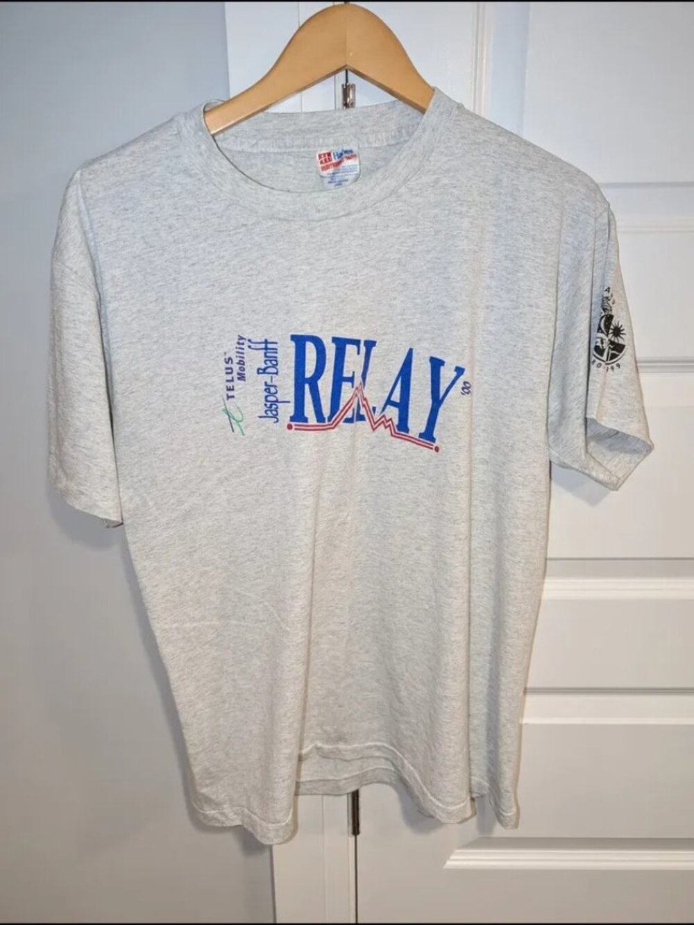 Vintage 1999 Jasper-Banff Alberta Relay Marathon Running Event T-shirt - Large